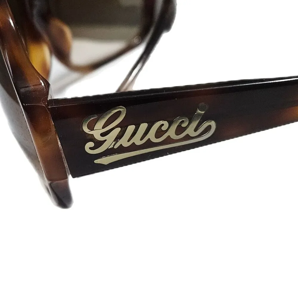 Gucci Oversized Tortoiseshell Sunglasses Brown Gradient Logo + Case GG 2948/S